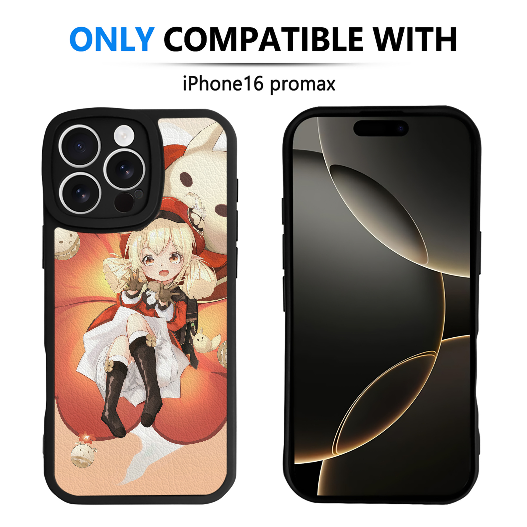 げんし神 genshin 【iPhone 16シリーズ対応】シリコンスマホケース（レザー調） 材質：シリコン